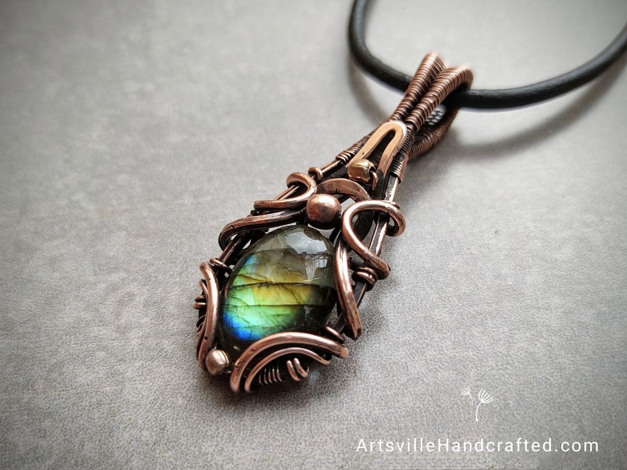 Wire jewelry tutorial to create wire wrap pendant using gemstone crystal by artsvillehandcrafted. Instant download PDF file