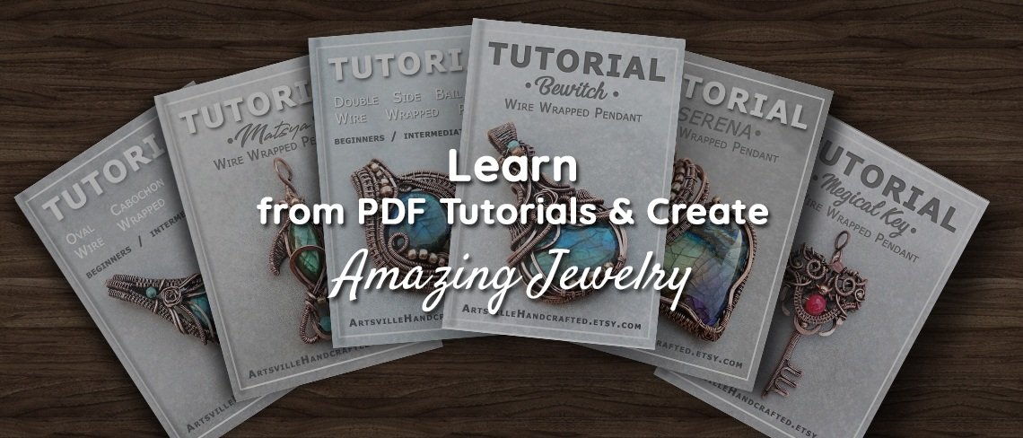 Wire wrap PDF Tutorials Download learn wire wrapping jewelry making artsville handcrafted