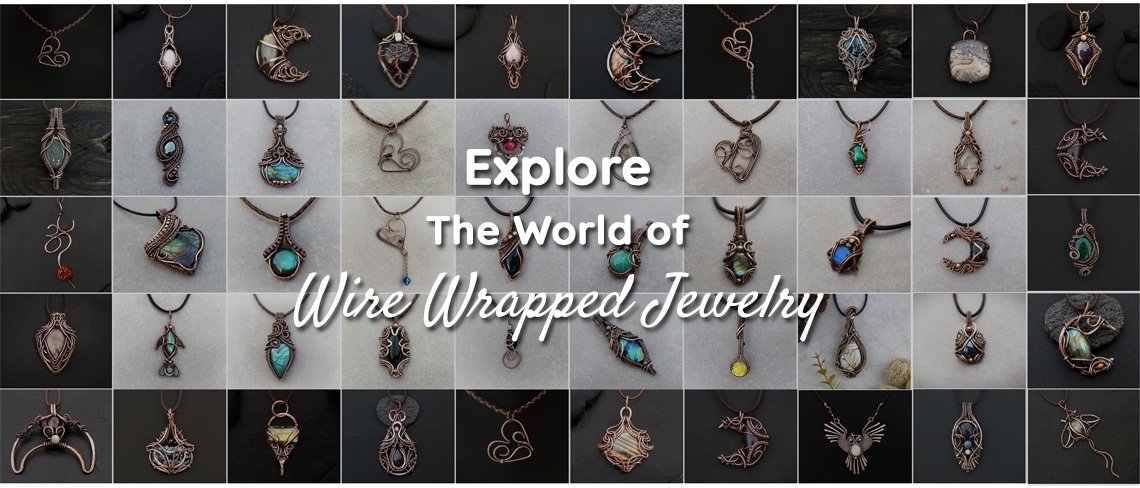 Wire wrap pendant artsville handcrafted jewelry