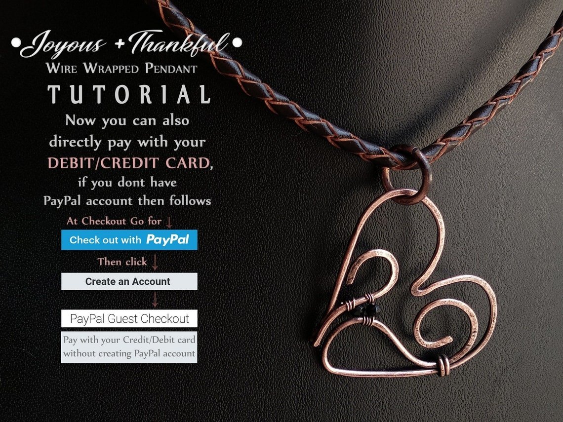 Wire-wrapping-Tutorialfor-newbies-wire-wrapped-lesson-for-beginner-heart-pendant-lesson-PDF-instructions-artsville-handcrafted-avht14f.jpg Jewelry making for beginners, wire wrap pendant PDF tutorial, step by step instruction instant download by artsvillehandcrafted