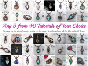 Select any 5 Wire Wrap Tutorials from 40 PDF Download Artsville Handcrafted