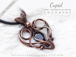 Cupid-learn-wire-wrapped-heart-pendant-tutorial-jewelry-making-pdf-download-artsvillehandcrafted
