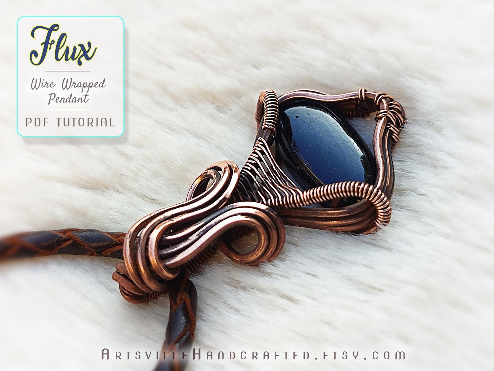 il_fullxfull.4859882219_3rhp.jpg Jewelry making for beginners, wire wrap pendant PDF tutorial, step by step instruction instant download by artsvillehandcrafted